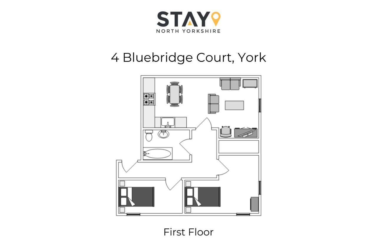 4 Bluebridge Court Leilighet York Eksteriør bilde